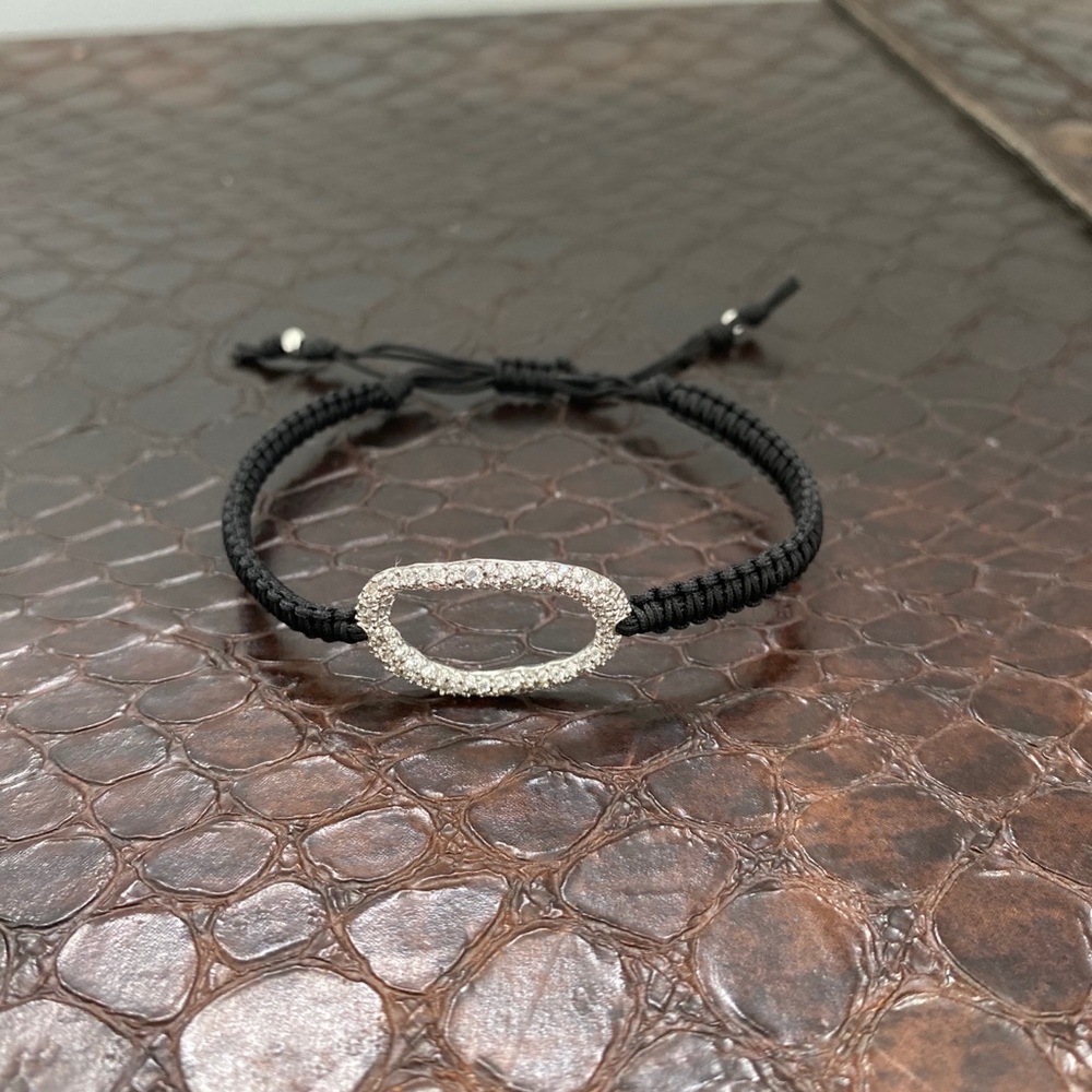 Tai oval cz bracelet